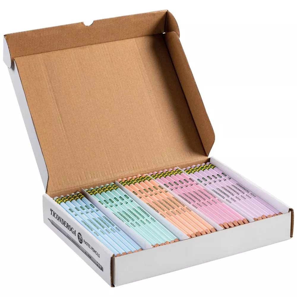 2-pastel-pencils-5-assorted-colors-150-count #2 Pastel Pencils, 5 Assorted Colors, 150 Count