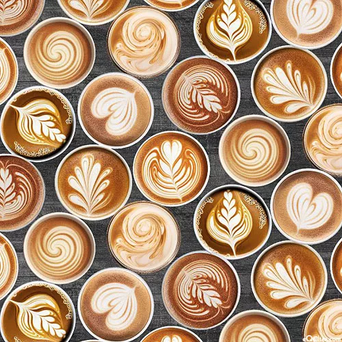 3-wishes-fabric-coffee-break-latte-art-charcoal-gray 3 Wishes Fabric Coffee Break - Latte Art - Charcoal Gray