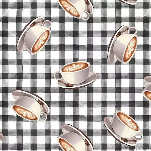 3-wishes-fabric-coffee-break-never-too-latte-white 3 Wishes Fabric Coffee Break - Never Too Latte - White