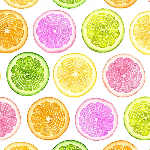 3-wishes-fabric-fruit-slices-white 3 Wishes Fabric Fruit Slices - White