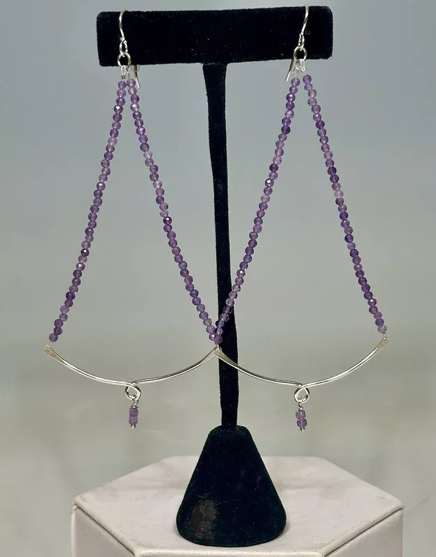925-sylvie-in-paris-earrings-with-amethyst-br472 .925 Sylvie (in Paris) Earrings with Amethyst BR472