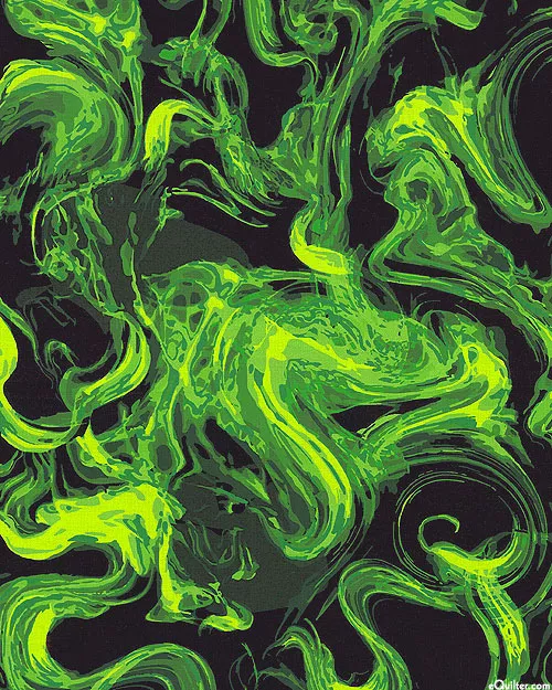 andover-fabrics-phantasm-spectral-smoke-neon-green-108-quiltbacking Andover Fabrics Phantasm - Spectral Smoke - Neon Green - 108" QUILTBACKING