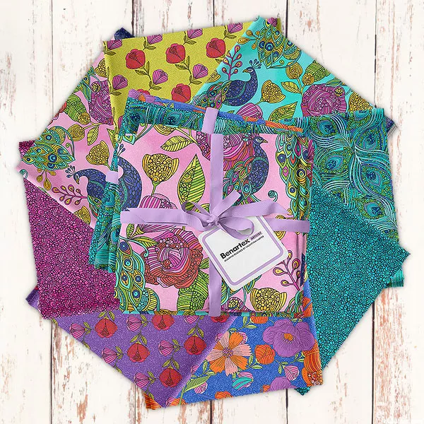 benartex-fabrics-alluring-peacock-fat-quarters Benartex Fabrics Alluring Peacock - Fat Quarters