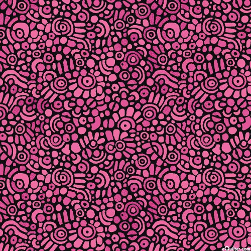 benartex-fabrics-alluring-peacock-pebble-mosaic-rosie-pink Benartex Fabrics Alluring Peacock - Pebble Mosaic - Rosie Pink