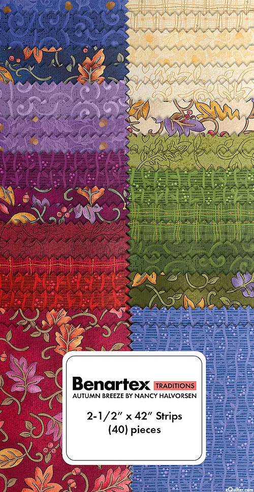 benartex-fabrics-autumn-breeze-2-1-2-strips Benartex Fabrics Autumn Breeze - 2 1/2" Strips