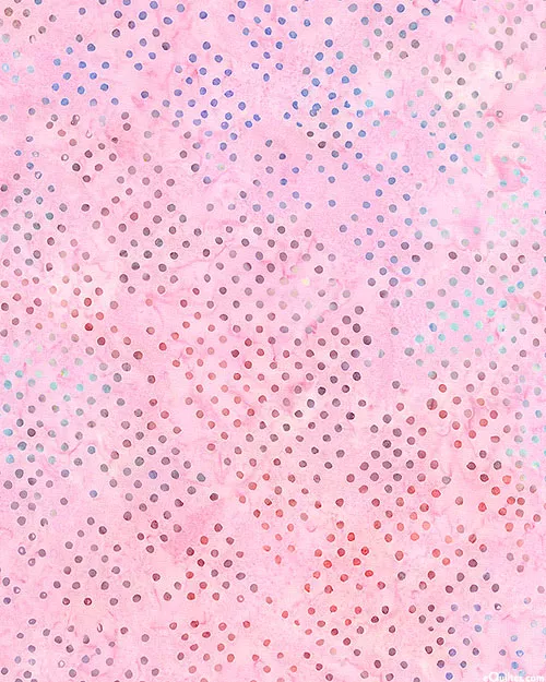 benartex-fabrics-bali-dot-craze-diamond-dots-batik-rosie-pink Benartex Fabrics Bali Dot Craze - Diamond Dots Batik - Rosie Pink