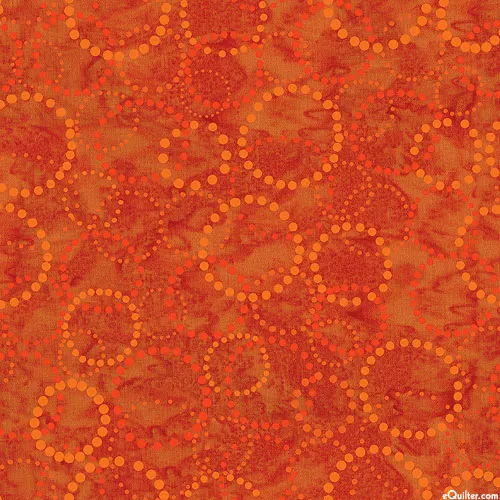 benartex-fabrics-bali-effects-circle-dots-pumpkin-spice Benartex Fabrics Bali Effects - Circle Dots - Pumpkin Spice