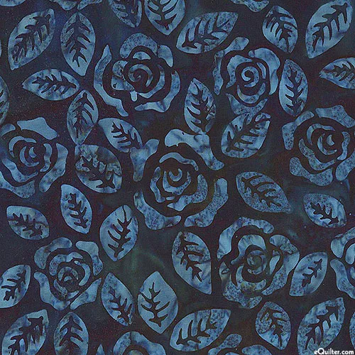 benartex-fabrics-bali-rose-garden-rose-garden-batik-midnight-blue Benartex Fabrics Bali Rose Garden - Rose Garden Batik - Midnight Blue