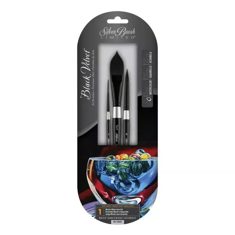 black-velvet-amp-reg-watercolor-3-brushes Black Velvet® Watercolor, 3 Brushes