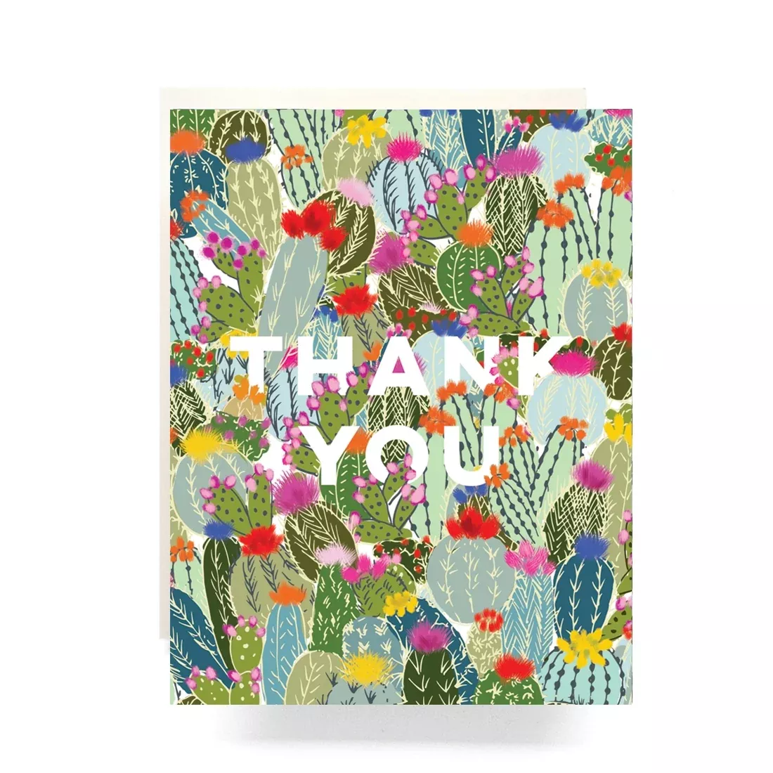"Cactus Explosion Thank You Card" by Antiquaria