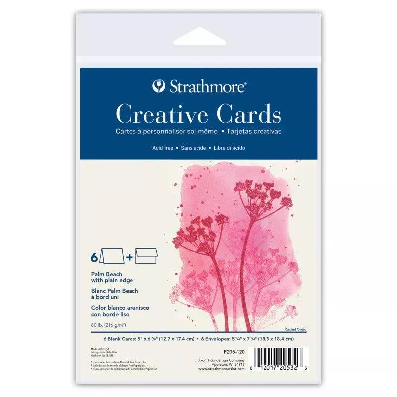 creative-cards-amp-envelopes-palm-beach-with-plain-edge-full-size-5x6 Creative Cards & Envelopes, Palm Beach with Plain Edge, Full Size, 5x6