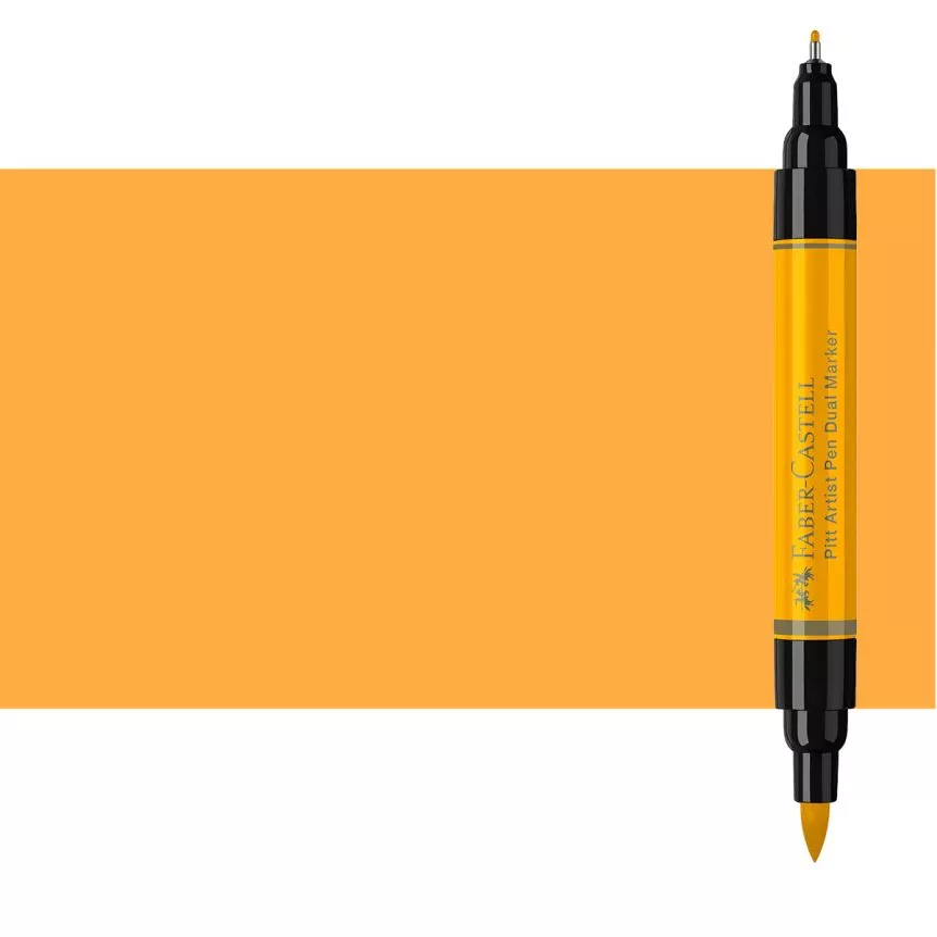 pitt-artist-pen-dual-tip-marker-dark-chrome-yellow Pitt Artist Pen Dual Tip Marker, Dark Chrome Yellow
