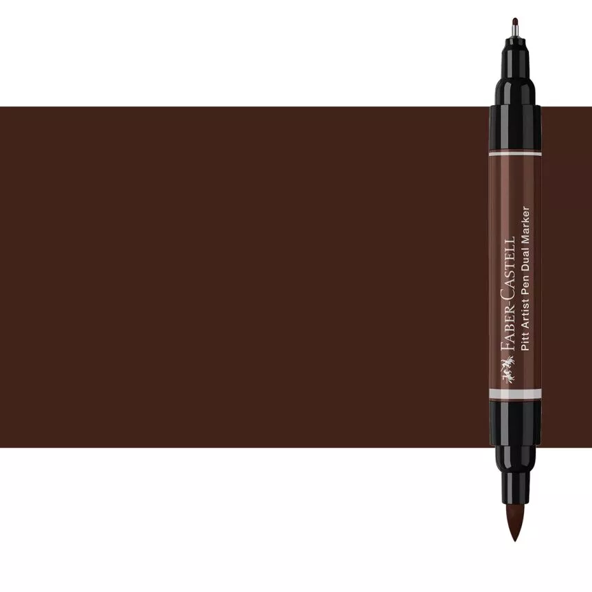 Pitt Artist Pen Dual Tip Marker, Dark Sepia