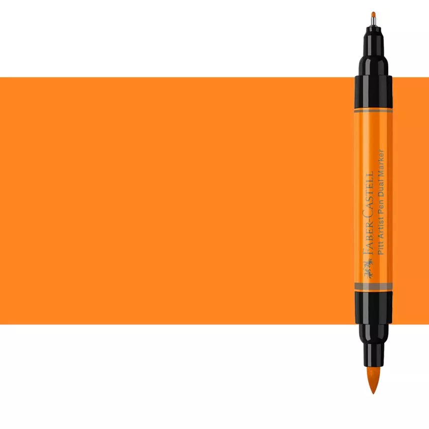 pitt-artist-pen-dual-tip-marker-orange-glaze Pitt Artist Pen Dual Tip Marker, Orange Glaze